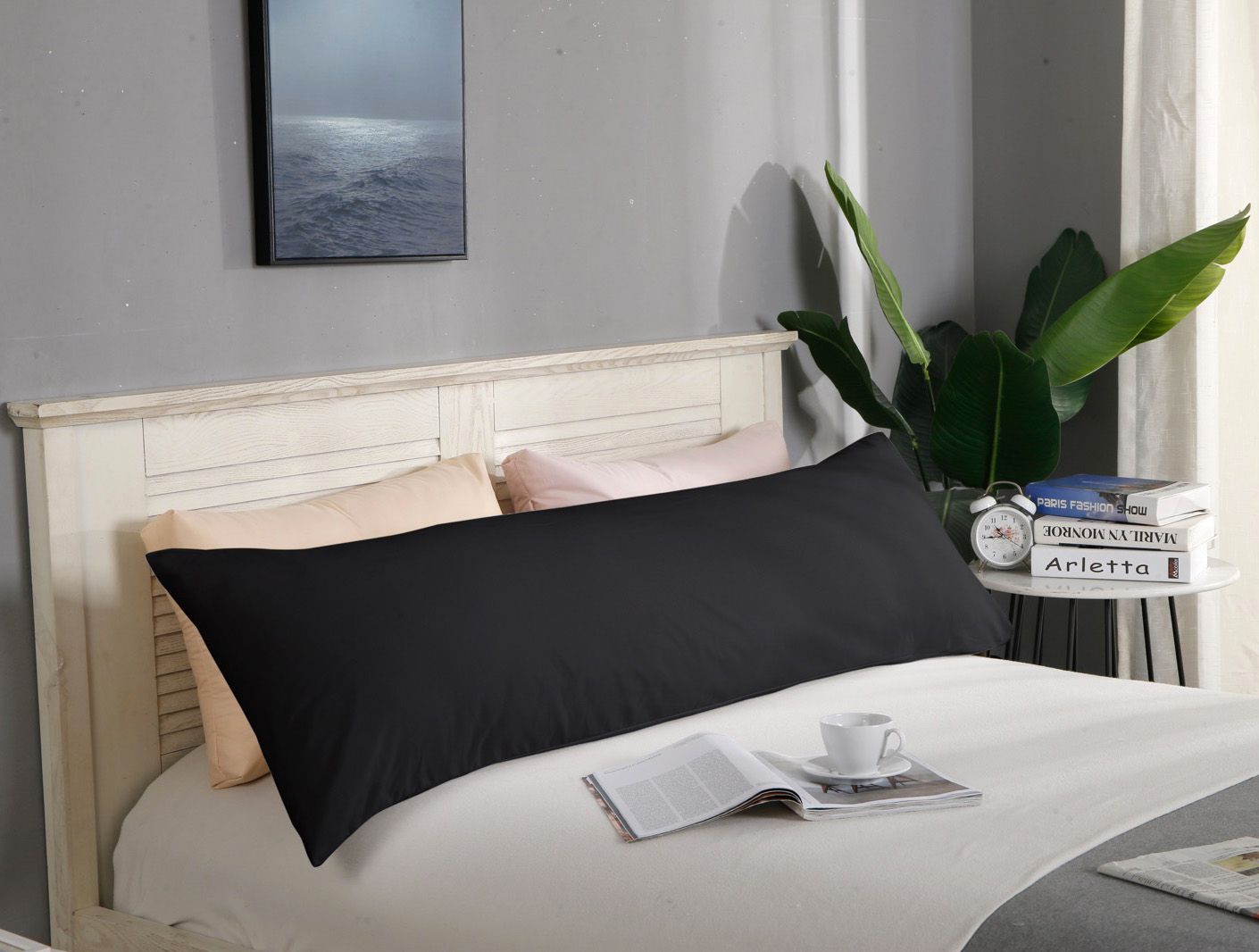 1000TC Premium Ultra Soft Body Pillowcase - Black V493-BP-05