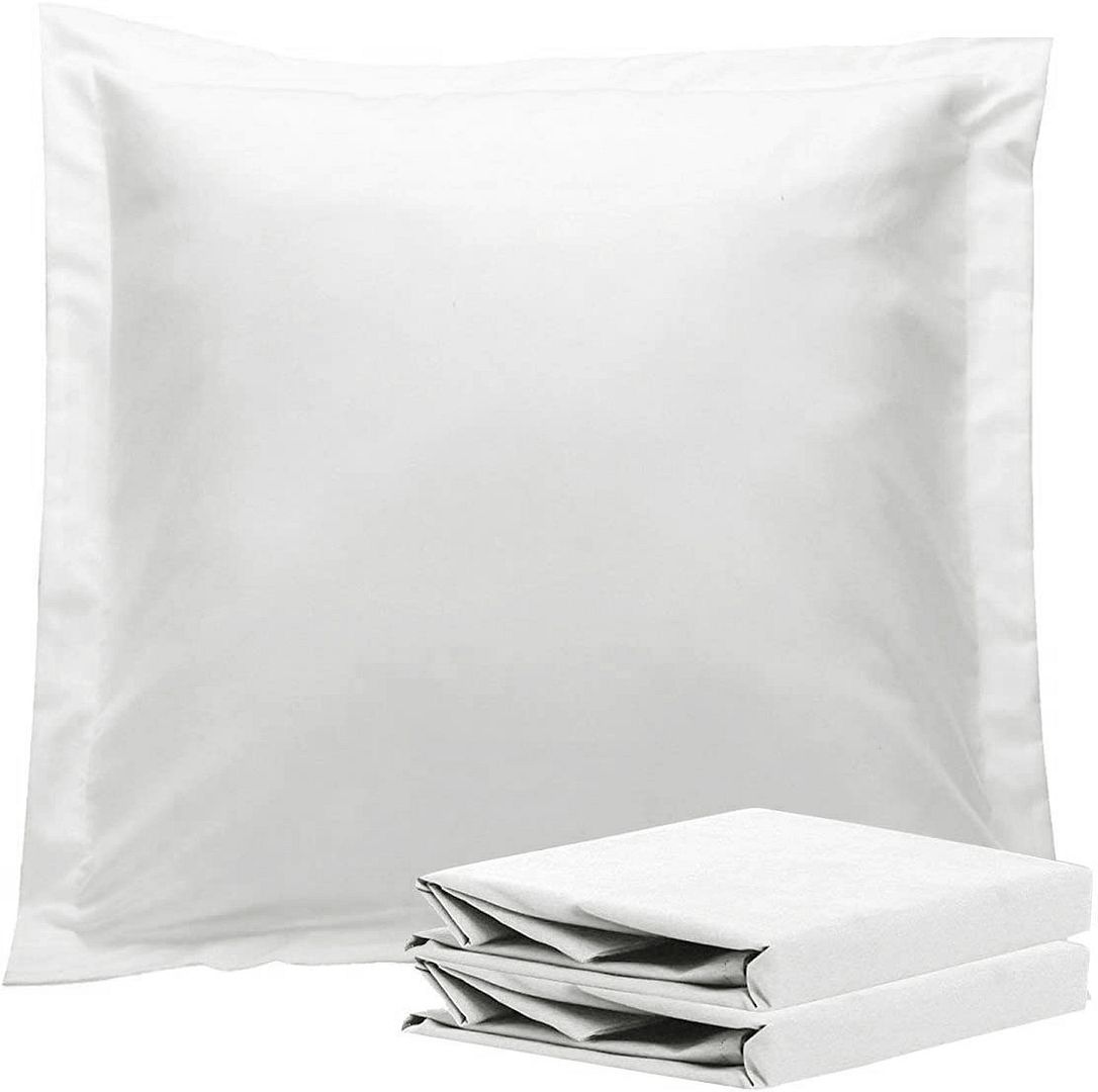 1000TC Premium Ultra Soft European Pillowcases 2-Pack White V493-EP-01