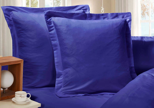 1000TC Premium Ultra Soft European Pillowcases 2-Pack Royal Blue V493-EP-03