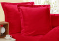 1000TC Premium Ultra Soft European Pillowcases 2-Pack Red V493-EP-04