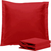 1000TC Premium Ultra Soft European Pillowcases 2-Pack Red V493-EP-04