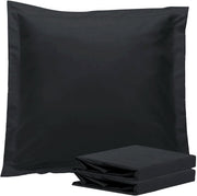 1000TC Premium Ultra Soft European Pillowcases 2-Pack Black V493-EP-05