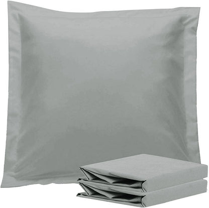 1000TC Premium Ultra Soft European Pillowcases 2-Pack Grey V493-EP-06