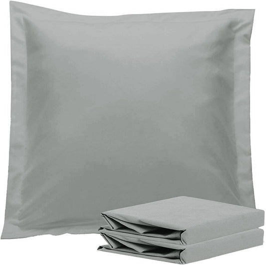 1000TC Premium Ultra Soft European Pillowcases 2-Pack Grey V493-EP-06
