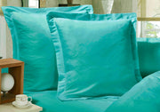 1000TC Premium Ultra Soft European Pillowcases 2-Pack Teal V493-EP-07