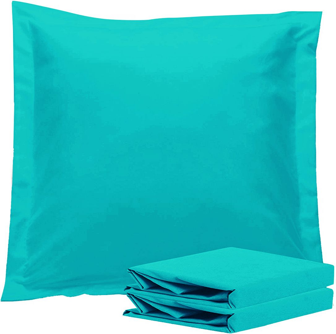 1000TC Premium Ultra Soft European Pillowcases 2-Pack Teal V493-EP-07