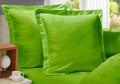 1000TC Premium Ultra Soft European Pillowcases 2-Pack Green V493-EP-08