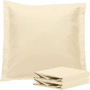 1000TC Premium Ultra Soft European Pillowcases 2-Pack Yellow Cream V493-EP-09