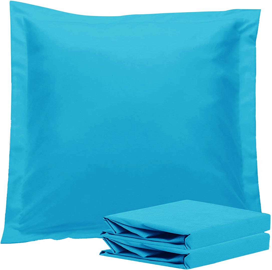 1000TC Premium Ultra Soft European Pillowcases 2-Pack Light Blue V493-EP-10