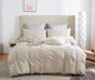 Tufted Boho Striped Embroidery Quilt/Doona/Duvet Cover Set - Queen Size V493-JHHI-Q15