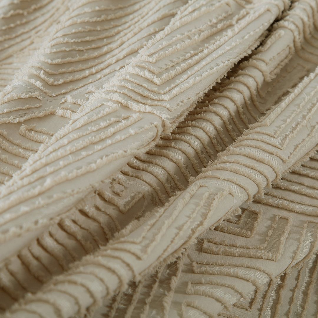 Tufted Textured Jacquard Quilt Cover Set - Queen Size V493-JW-Q-09