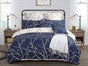 Tree Reversible Double Size Blue Duvet Quilt Cover Set V493-MD-412
