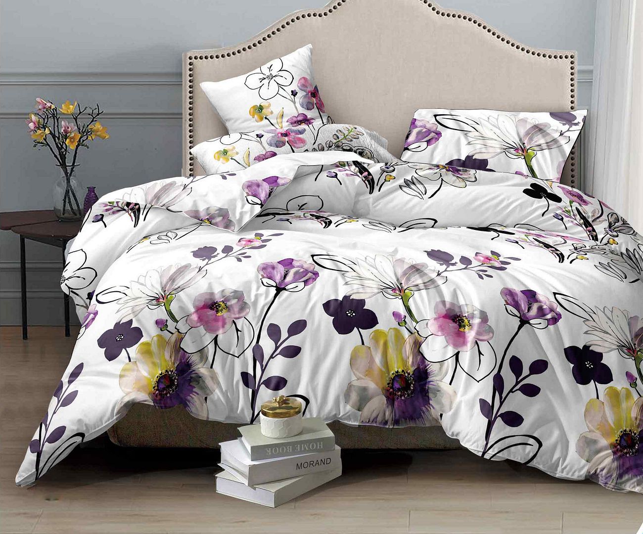 Bloom King Size Duvet Quilt Cover Set V493-MK-376