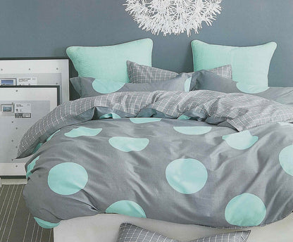 Circles King Size Duvet Quilt Duvet Cover Set V493-MK-415