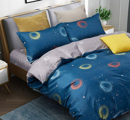 Bubbles Queen Size Quilt/Duvet Cover Set V493-MQ-427