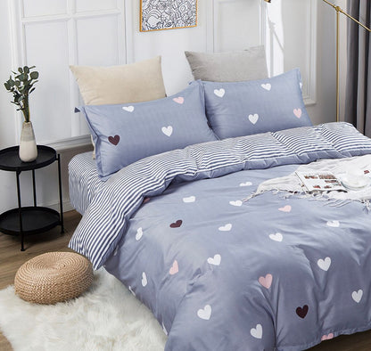 Love Heart Queen Size Quilt/Duvet Cover Set V493-MQ-430