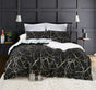 Reversible Design Queen Size Black Duvet Quilt Cover Set V493-MQ-460A