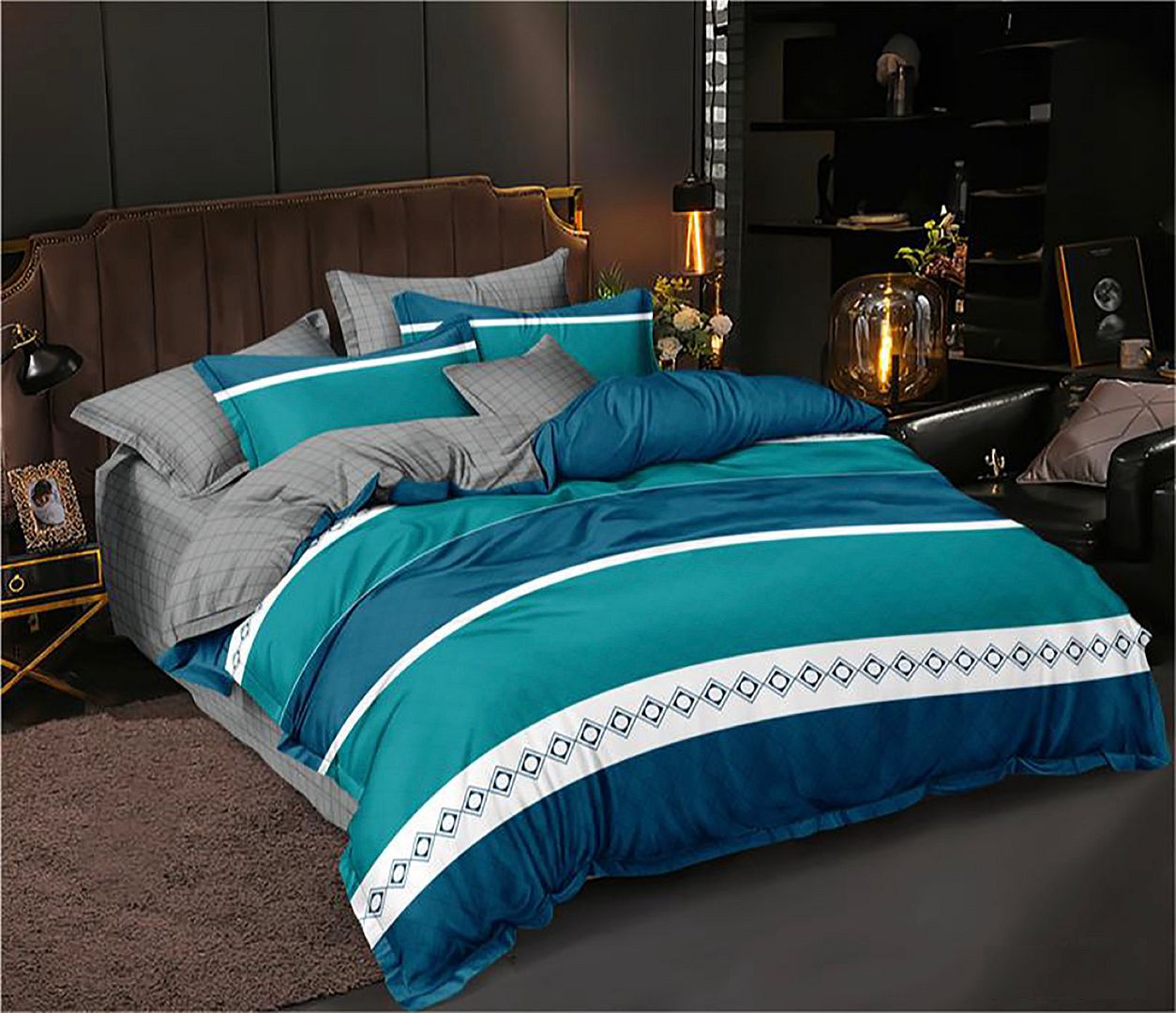 Devon Queen Size Quilt/Duvet Cover Set V493-MQ-466