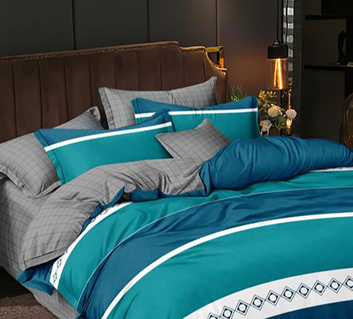 Devon Queen Size Quilt/Duvet Cover Set V493-MQ-466
