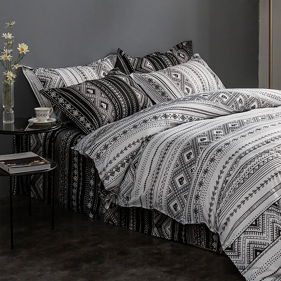 Tugo Reversible Queen Size Quilt/Duvet Cover Set V493-MQ-471B