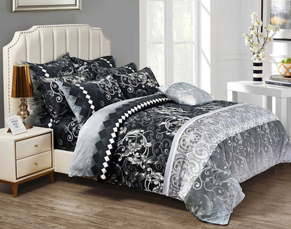 Costa Super King Size Duvet Quilt Cover Set V493-MSK-219