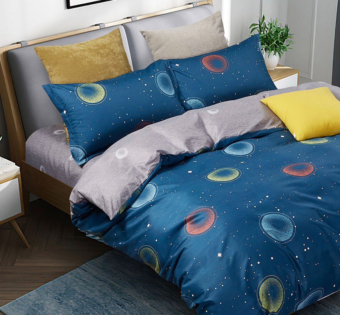 Bubbles Super King Size Quilt/Duvet Cover Set V493-MSK-427
