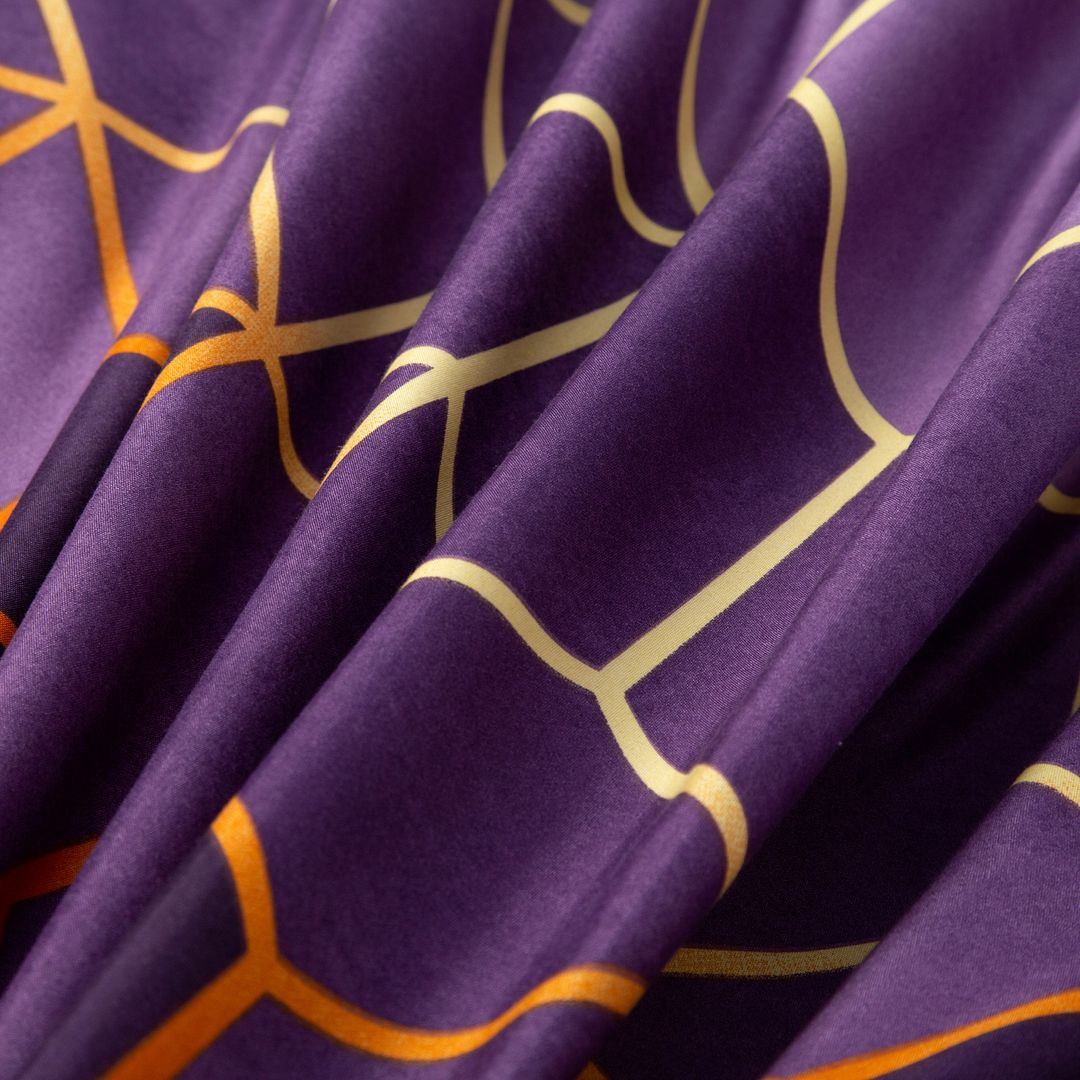 Erena Purple Quilt/Doona/Duvet Cover Set - Super King Size V493-MSK-478