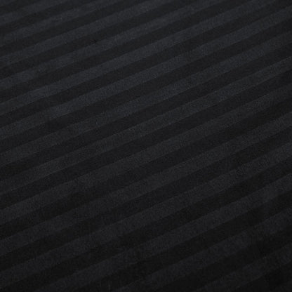 1000TC Ultra Soft Striped Super King Size Black Duvet Quilt Cover Set V493-NSK-05