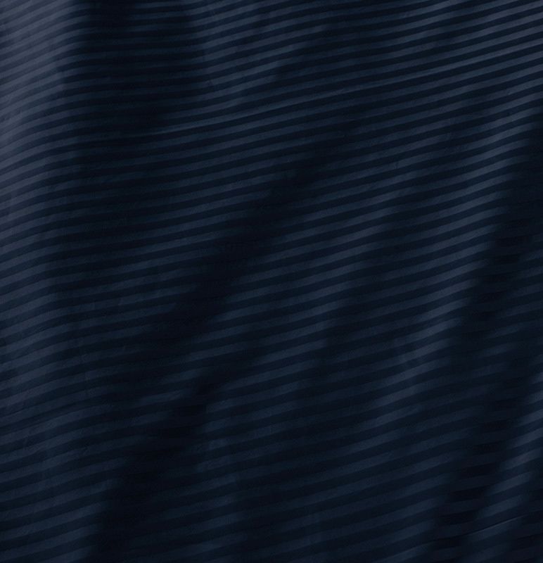 1000TC Ultra Soft Striped Super King Size Midnight Blue Duvet Quilt Cover Set V493-NSK-12