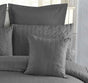 1000TC Premium Ultra Soft Seersucker Cushion Covers - 2 Pack - Charcoal V493-PCC-11
