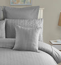1000TC Premium Ultra Soft Seersucker Cushion Covers - 2 Pack - Grey V493-PCC-6