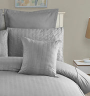 1000TC Premium Ultra Soft Seersucker Cushion Covers - 2 Pack - Grey V493-PCC-6