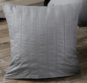 1000TC Premium Ultra Soft Seersucker Cushion Covers - 2 Pack - Grey V493-PCC-6