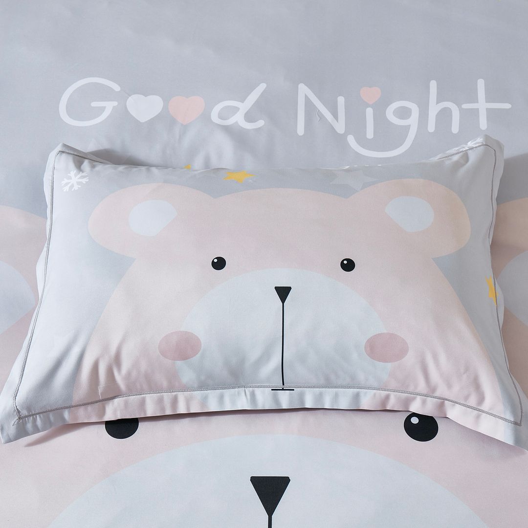Bear Kids Quilt Cover Set - King Single Size V493-SM-KS-06