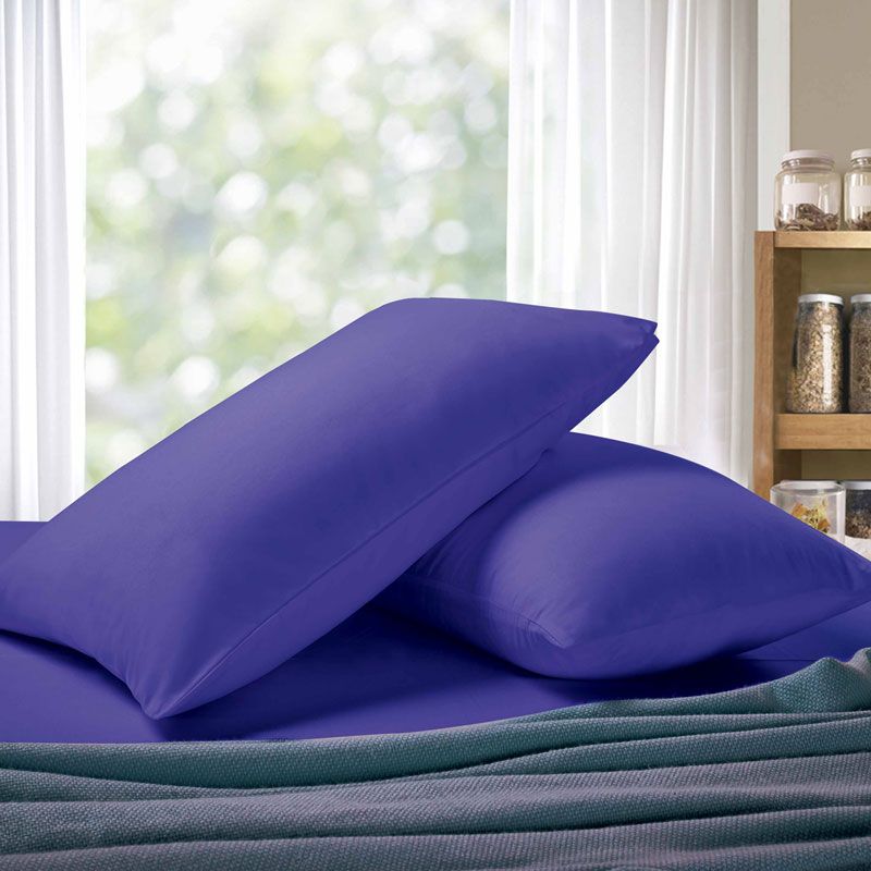 1000TC Premium Ultra Soft Standrad size Pillowcases 2-Pack - Royal Blue V493-SP-03