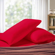 1000TC Premium Ultra Soft Standrad size Pillowcases 2-Pack - Red V493-SP-04
