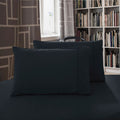1000TC Premium Ultra Soft Standrad size Pillowcases 2-Pack - Black V493-SP-05