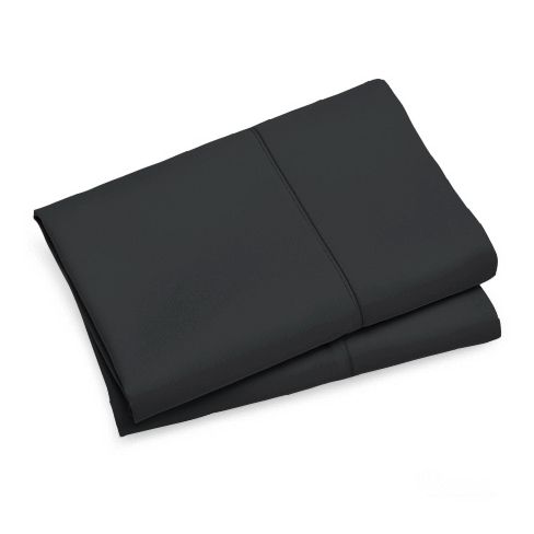 1000TC Premium Ultra Soft Standrad size Pillowcases 2-Pack - Black V493-SP-05