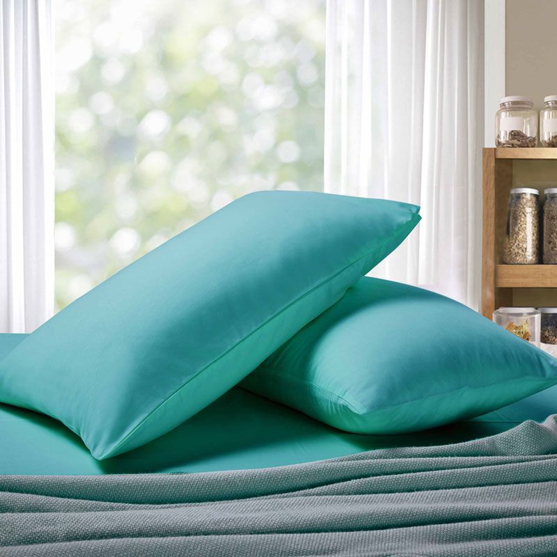 1000TC Premium Ultra Soft Standrad size Pillowcases 2-Pack - Teal V493-SP-07