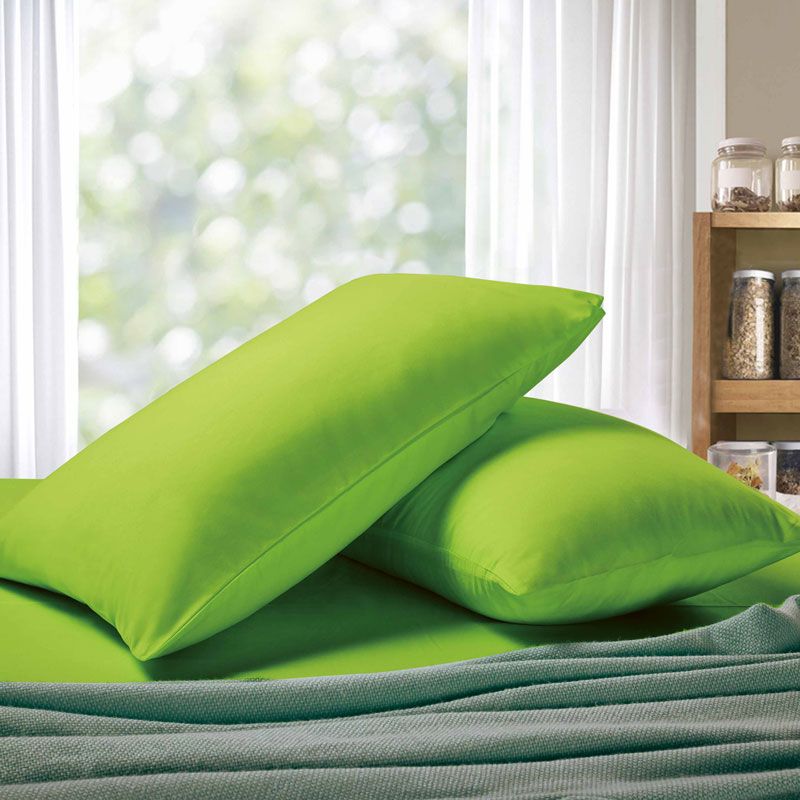 1000TC Premium Ultra Soft Standrad size Pillowcases 2-Pack - Green V493-SP-08