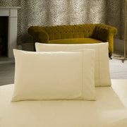 1000TC Premium Ultra Soft Standrad size Pillowcases 2-Pack - Yellow Cream V493-SP-09