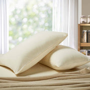 1000TC Premium Ultra Soft Standrad size Pillowcases 2-Pack - Yellow Cream V493-SP-09