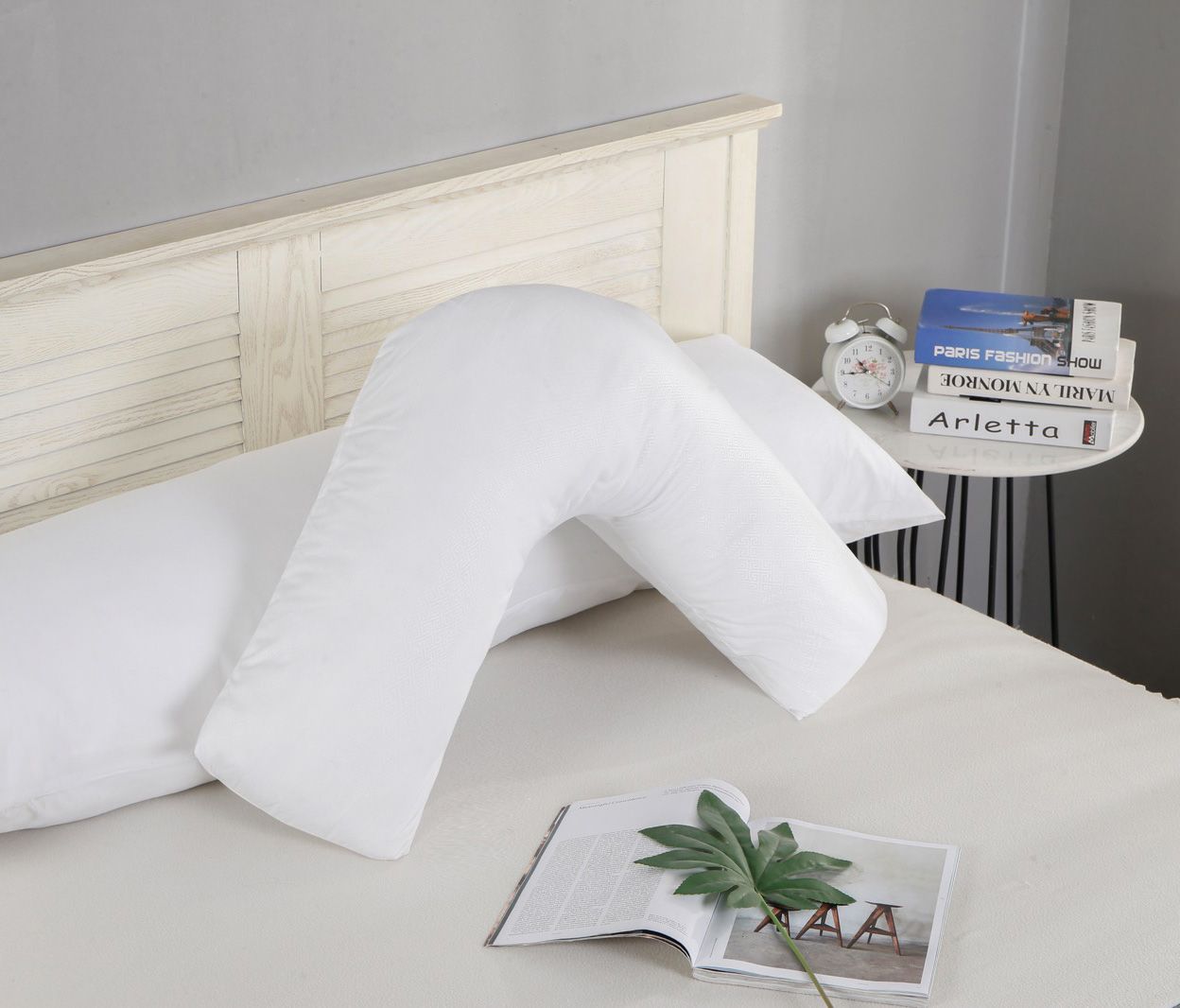 1000TC Premium Ultra Soft V SHAPE Pillowcase - White V493-VP-01