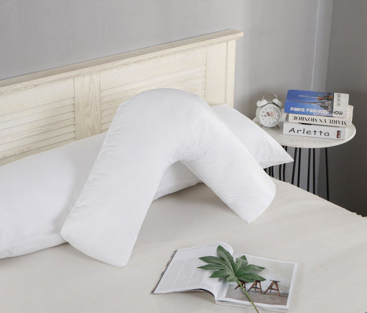 1000TC Premium Ultra Soft V SHAPE Pillowcase - White V493-VP-01