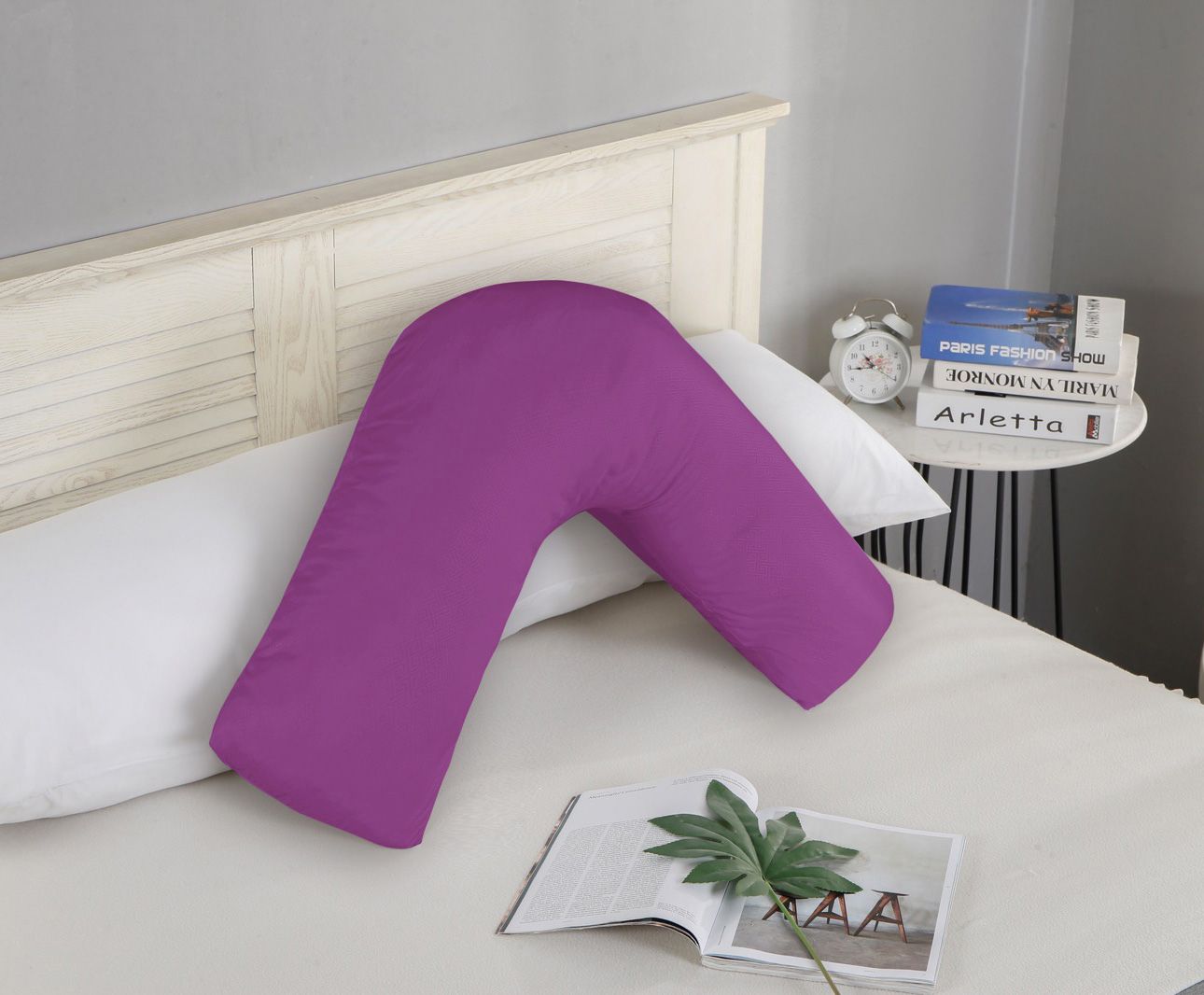 1000TC Premium Ultra Soft V SHAPE Pillowcase - Purple V493-VP-02