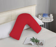 1000TC Premium Ultra Soft V SHAPE Pillowcase - Red V493-VP-04