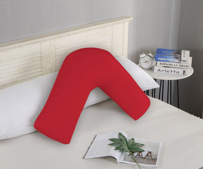 1000TC Premium Ultra Soft V SHAPE Pillowcase - Red V493-VP-04