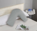 1000TC Premium Ultra Soft V SHAPE Pillowcase - Grey V493-VP-06