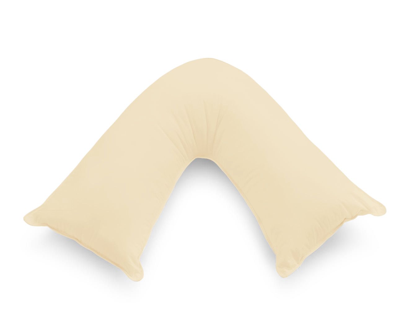 1000TC Premium Ultra Soft V SHAPE Pillowcase - Yellow Cream V493-VP-09