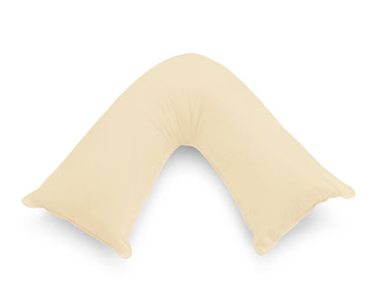 1000TC Premium Ultra Soft V SHAPE Pillowcase - Yellow Cream V493-VP-09